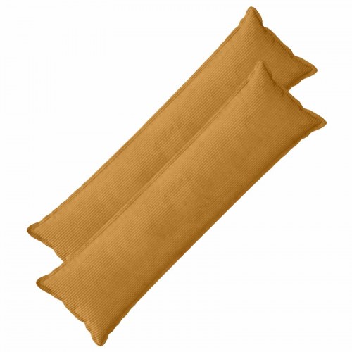 Pudebetræk HOUTEN 2 stk. - gul 40 x 145 cm i cordfløjl