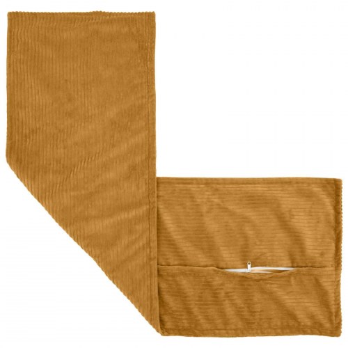 Pudebetræk HOUTEN 2 stk. - gul 40 x 145 cm i cordfløjl