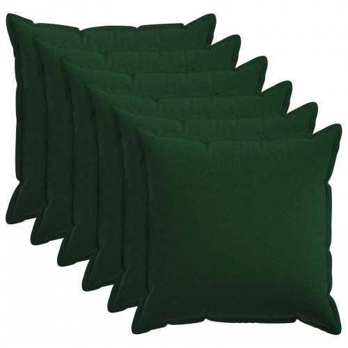 Pudebetræk HOUTEN 6 stk. 80 x 80 cm - mørkegrøn