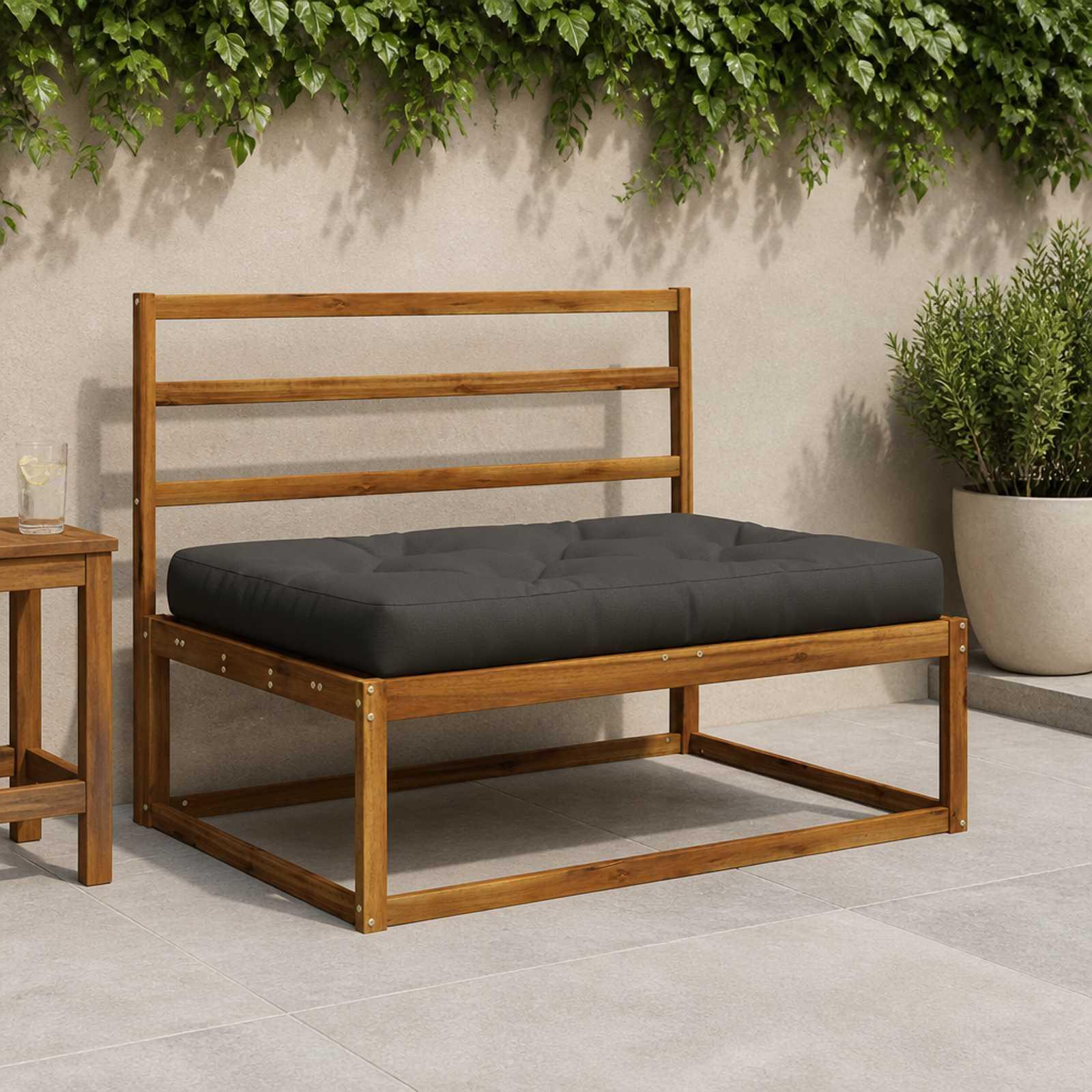 vidaXL Palle sæde pude VIANEN 100% polyester Antracit 120 x 80 x 12 cm
