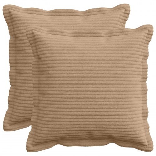 Pudebetræk 2 stk. HOUTEN brun 35 x 35 cm i cordfløjl