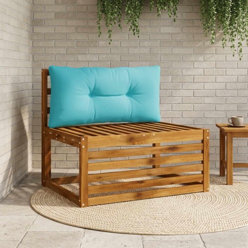 Rygpude PUTTEN - turkis 70 x 40 x 10 cm