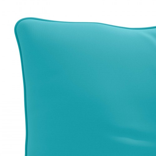 Rygpude PUTTEN - turkis 70 x 40 x 10 cm