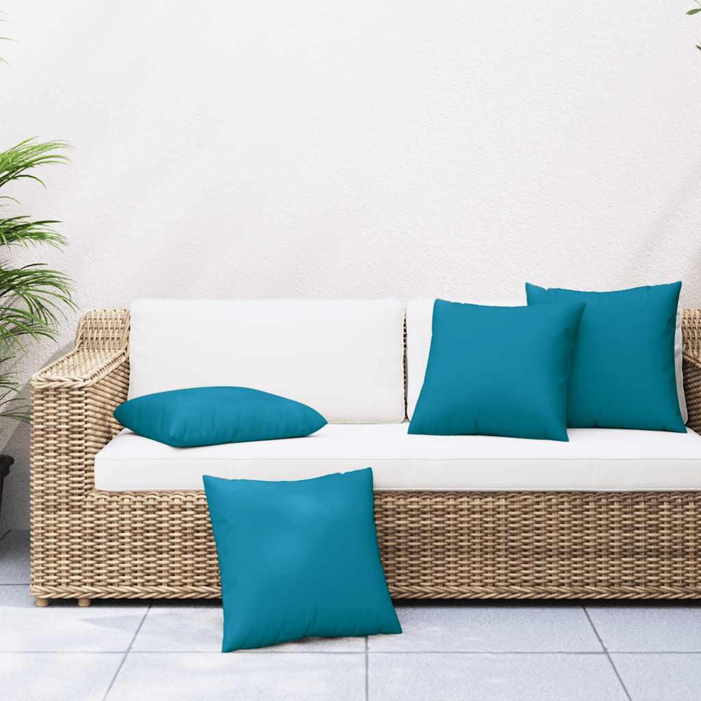 vidaXL sofahynder 4 stk. blå 60x60 cm stof