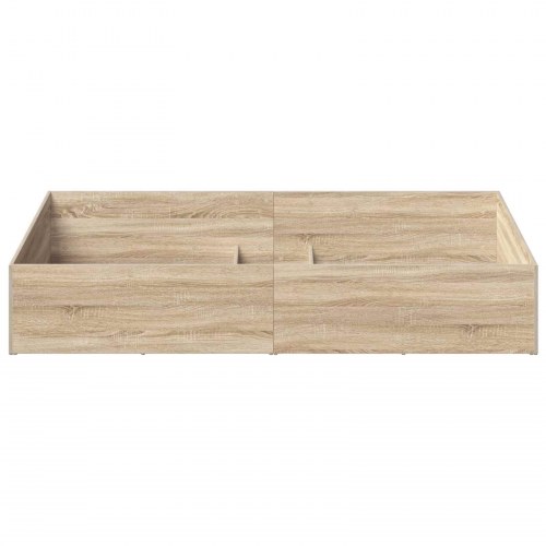 Sengeomkransning til justerbar sengebund - Sonoma-eg 90 x 200 cm