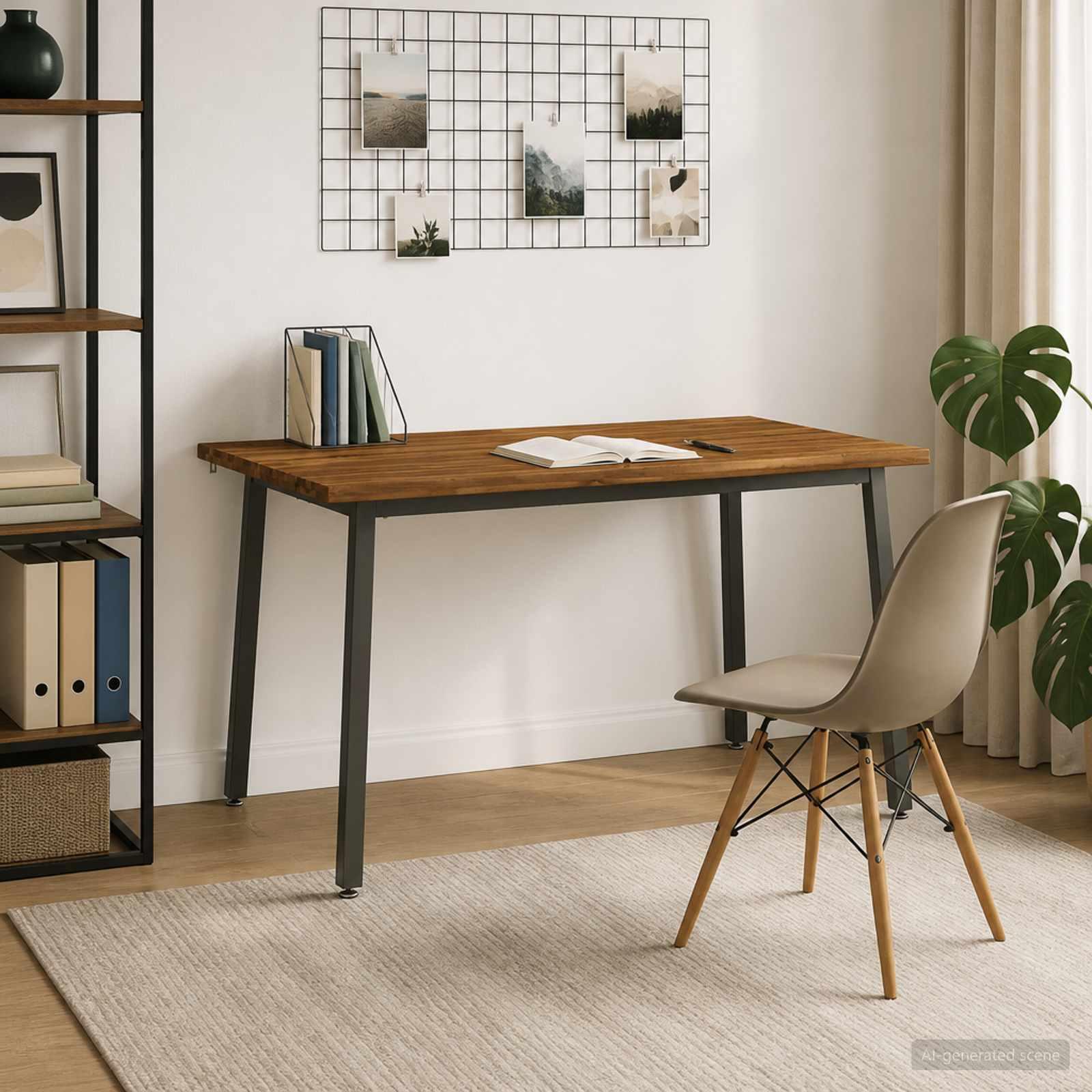 vidaXL Dining table med live edge 140 x 70 x 75 cm Massivt Akacietræ
