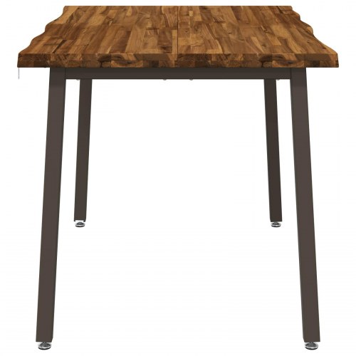 Spisebord med live edge i massivt akacietræ - 140 x 70 x 75 cm