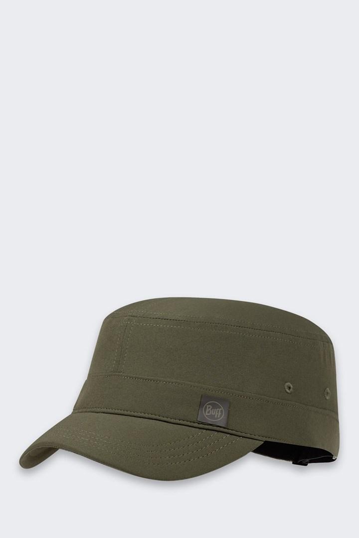 Buff Military Cap kasket – ensfarvet tundra-khaki, størrelse: S/M