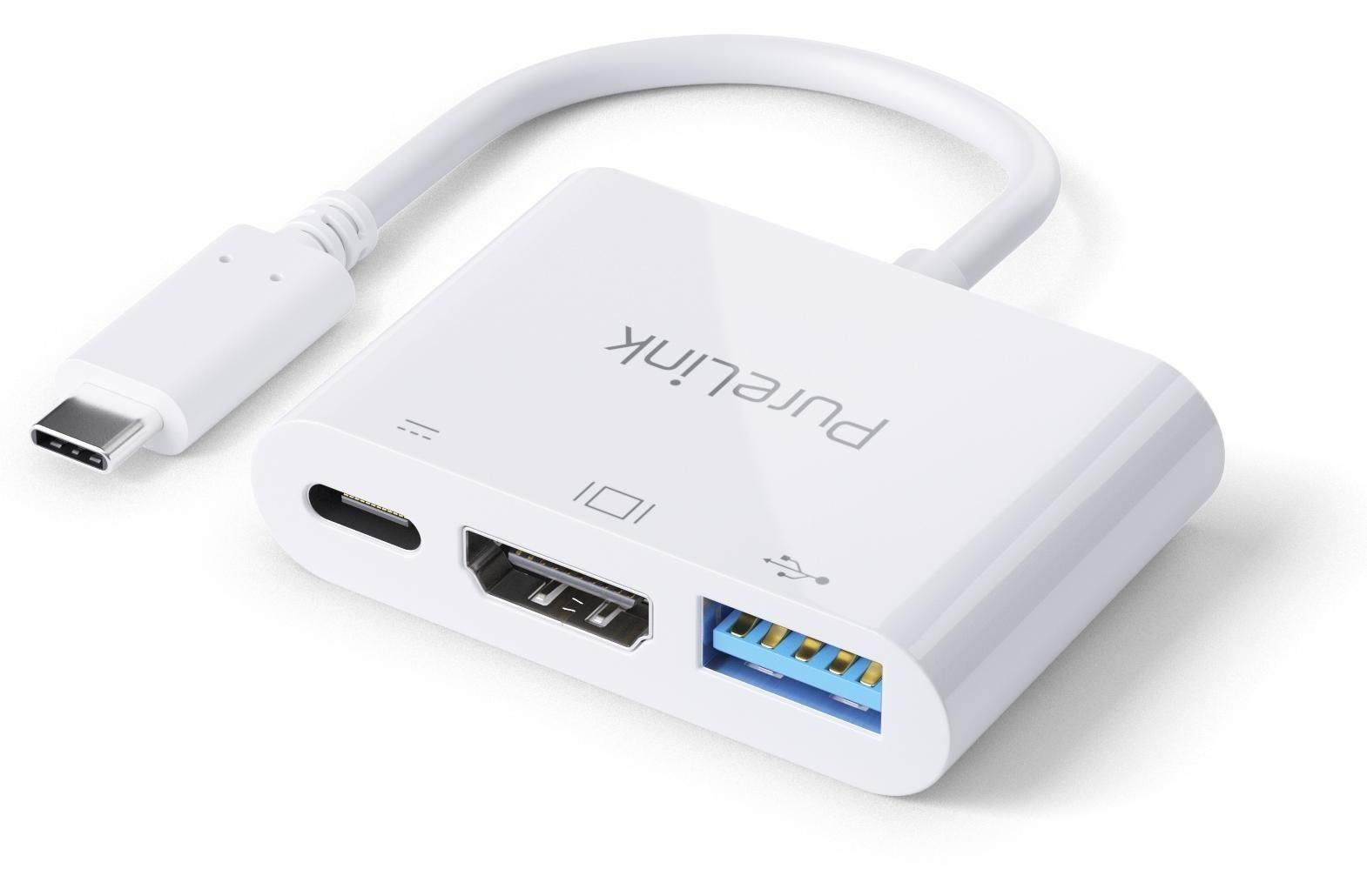 PureLink IS270 USB-C hub med HDMI, USB-A, USB-C og Power Delivery 60 W