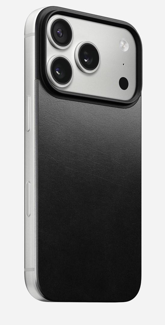 Nomad - Magnetic Leather Back - iPhone 17 Pro | Black | Horween | MagSafe