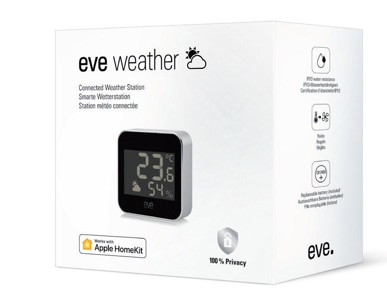 Eve Weather temperatur- og luftfugtighedsmåler med Thread-teknologi