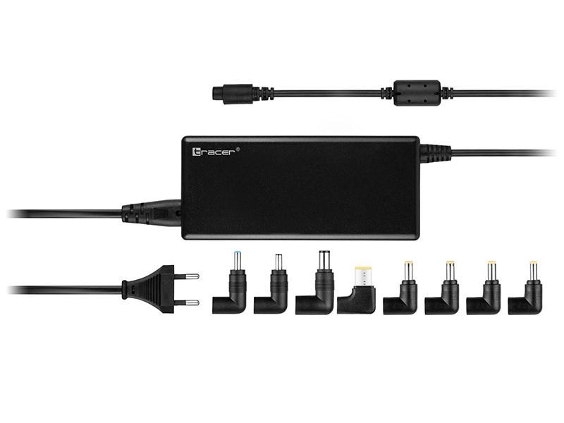 Tracer Prime Energy 90 universal strømforsyning til laptop 90 W med justerbar udgangsspænding - sort