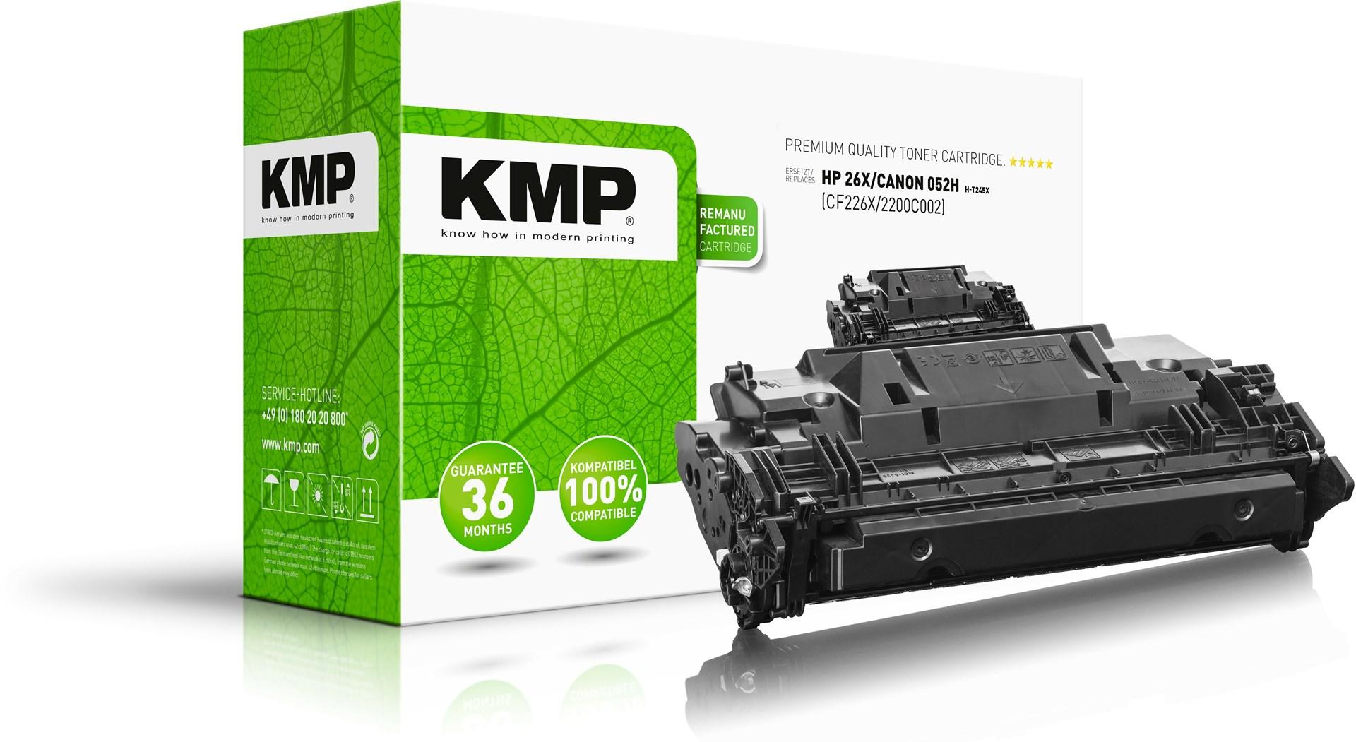 KMP H-T245X kompatibel sort tonerpatron XL - CF226X, 12.000 sider, 1 stk.