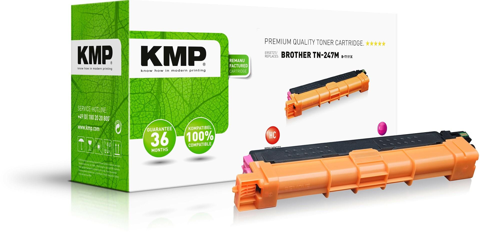 KMP B-T111X kompatibel magenta tonerpatron XL - erstatter Brother TN247M, 2.300 sider