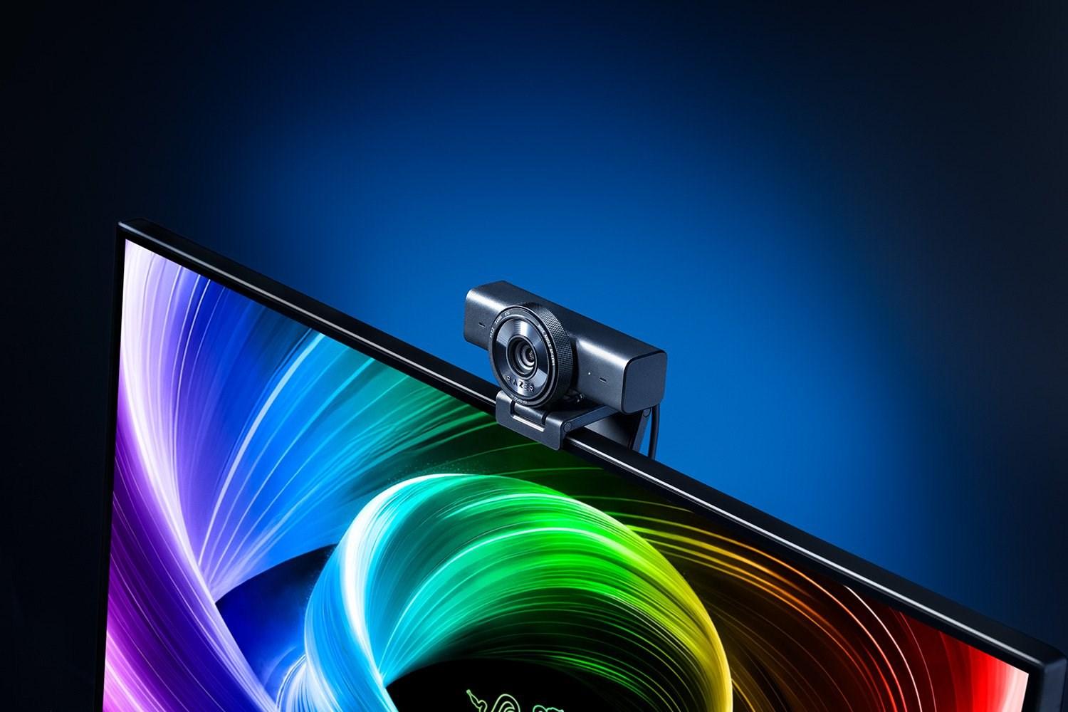 Razer Kiyo V2 X - Webcam - farve - 3,7 MP - 2560 x 1440 - audio - USB 2.0 - MJPEG, YUY2