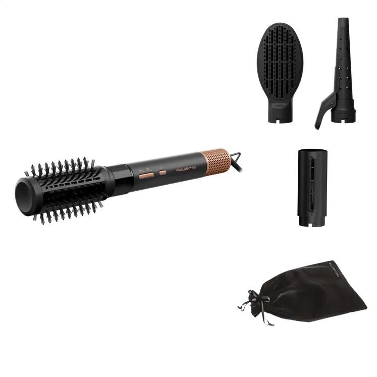 Rowenta Air Shape UB9820E0 varmluftsbørste med Airflow - sort og kobber, 4 tilbehør