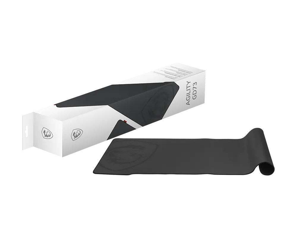 MSI AGILITY GD73 gaming musemåtte 90 x 40 cm med skridsikker bund, sort