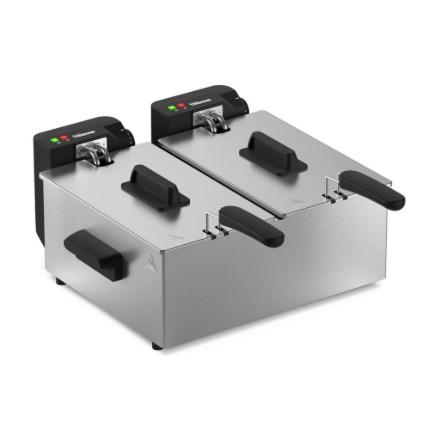 Tristar Double frituregryde | FR-9342 | Effekt 3600 W | Kapacitet 6 l | Farve: sølv