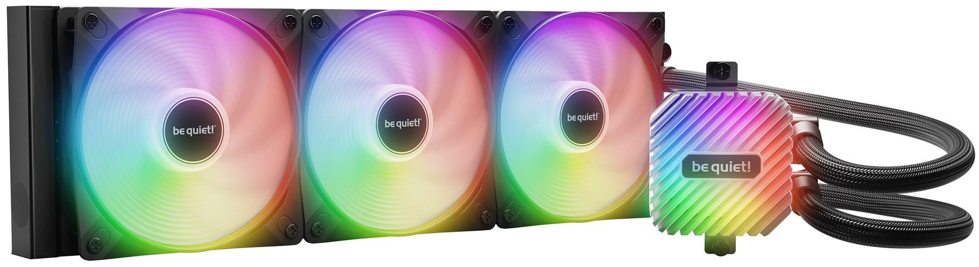 be quiet! Light Loop - Processors flydende kølesystem - Radiatorstørrelse: 360 mm - (for: LGA1150, LGA1151, LGA1155, LGA1851, LGA1700, LGA1200, AM4, AM5) - 120 mm - sort