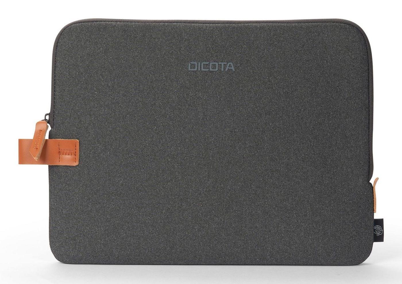 Dicota laptop sleeve 13 tommer i antracit - vandafvisende etui i genanvendt polyester