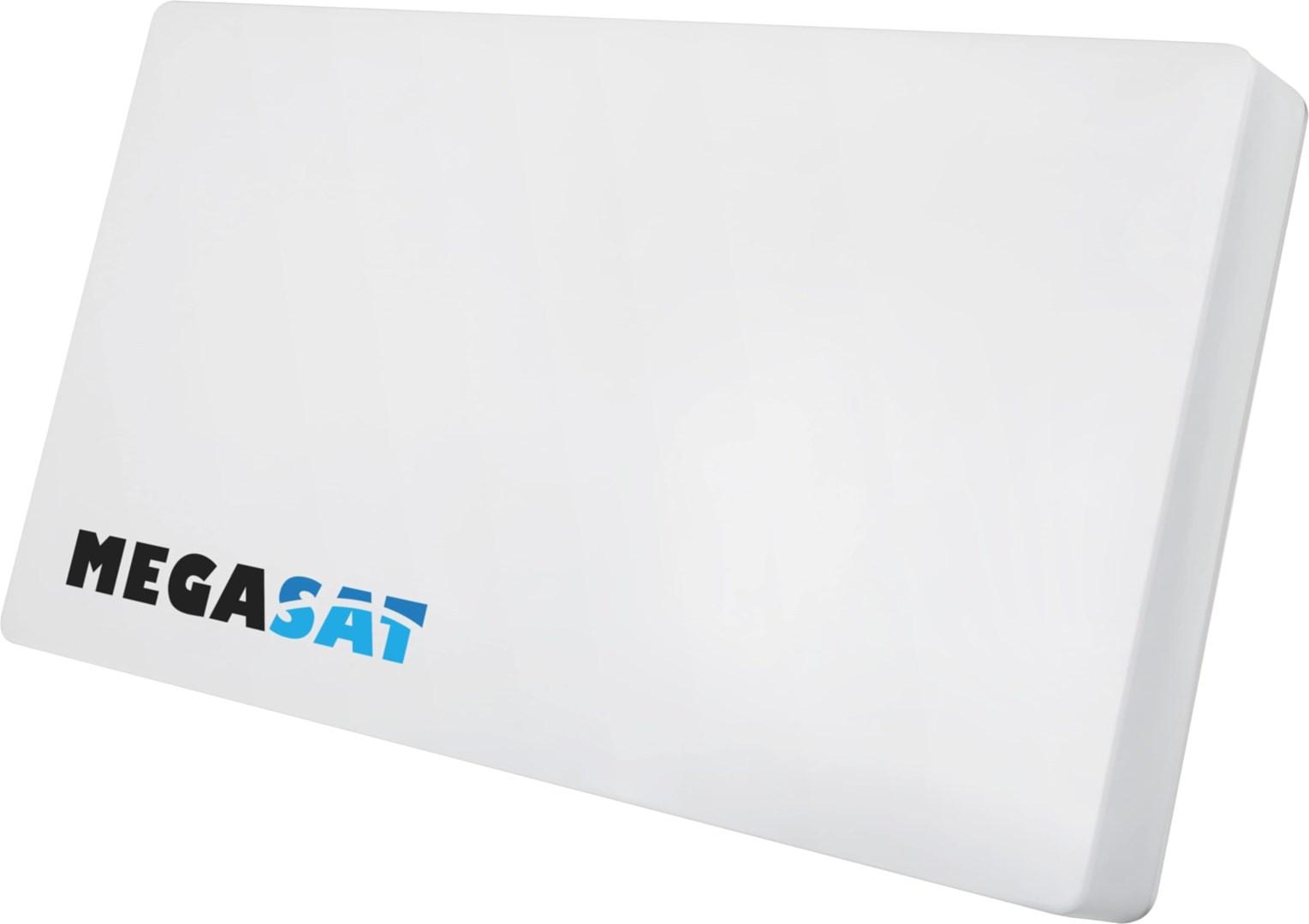 Megasat Profi-Line D4 - Antenne - flad, parabolsk - TV - 33 dBi (for 12.75 GHz) - quad LNB - Til montering på væg, mast, vindue