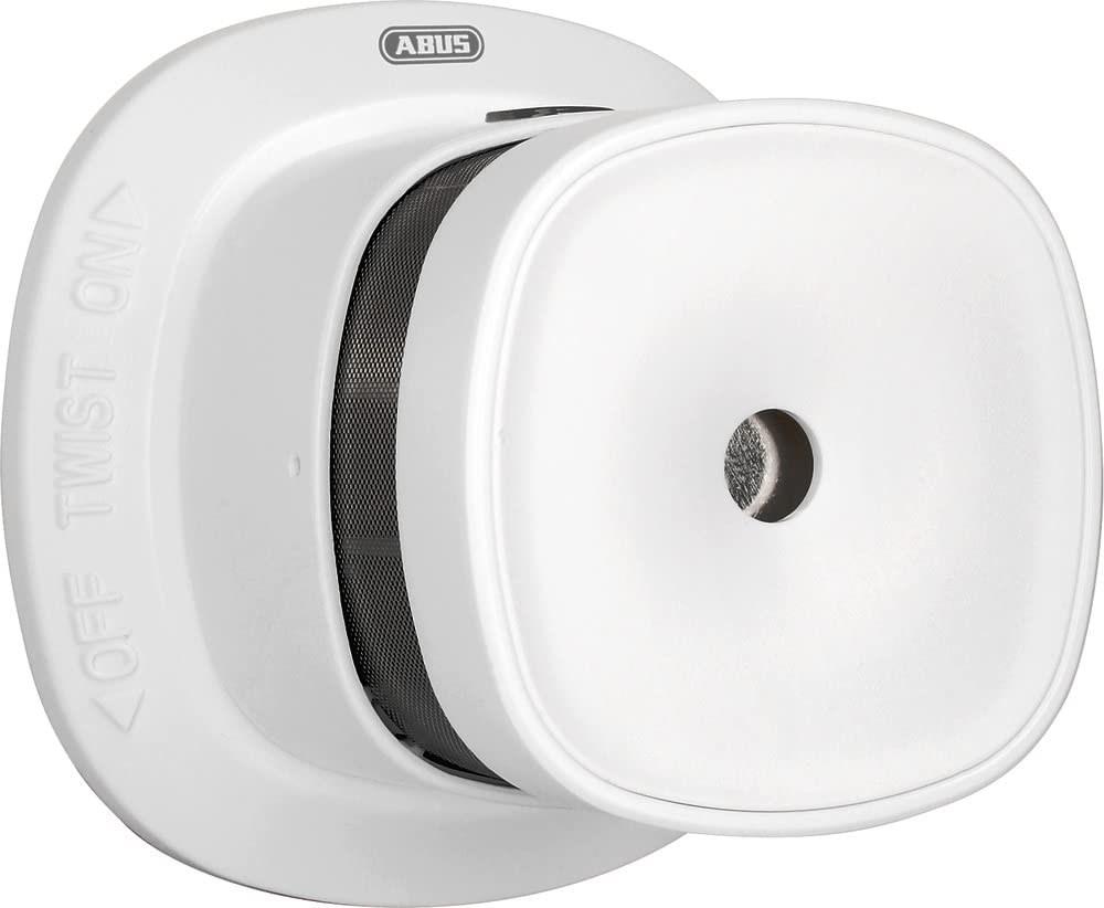 ABUS SHRM10000 trådløs røgalarm, batteridrevet 3 V med 85 dB alarm og 868,42 MHz - hvid