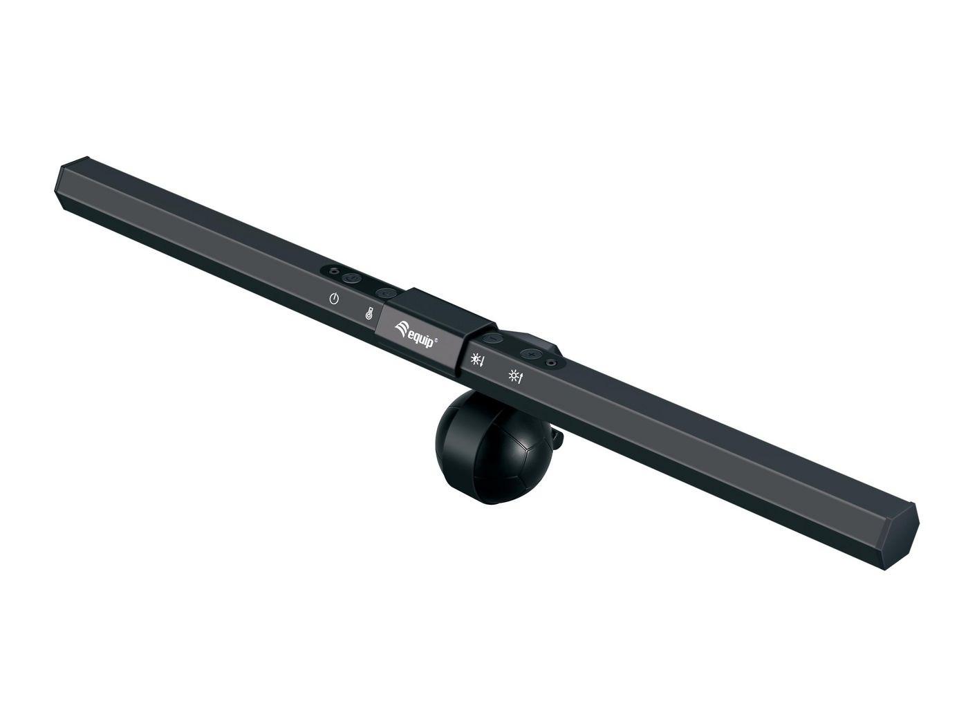 EQUIP monitorlampe med USB, LED og touch-kontrol - sort, 3 lysfarver