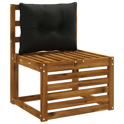 Rygpude PUTTEN - sort 60 x 40 x 10 cm