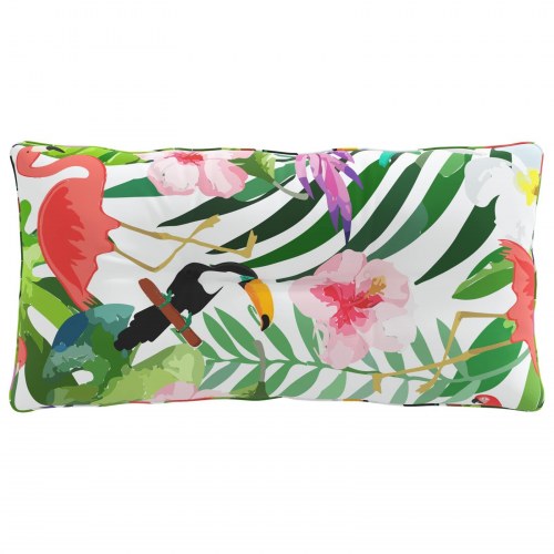 Rygpude PUTTEN flerfarvet 70 x 40 x 10 cm