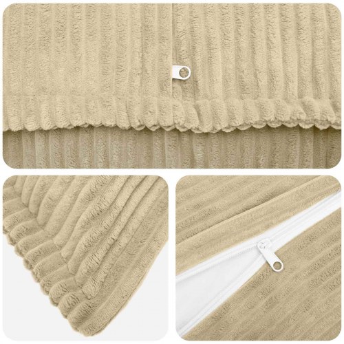 Pudebetræk HOUTEN grågrøn 40 x 40 cm cordfløjl - 2 stk.