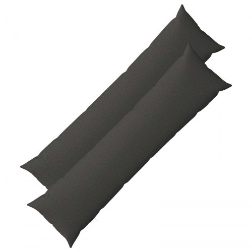 Pudebetræk HEERLEN 2 stk. - mørkegrå 40 x 145 cm