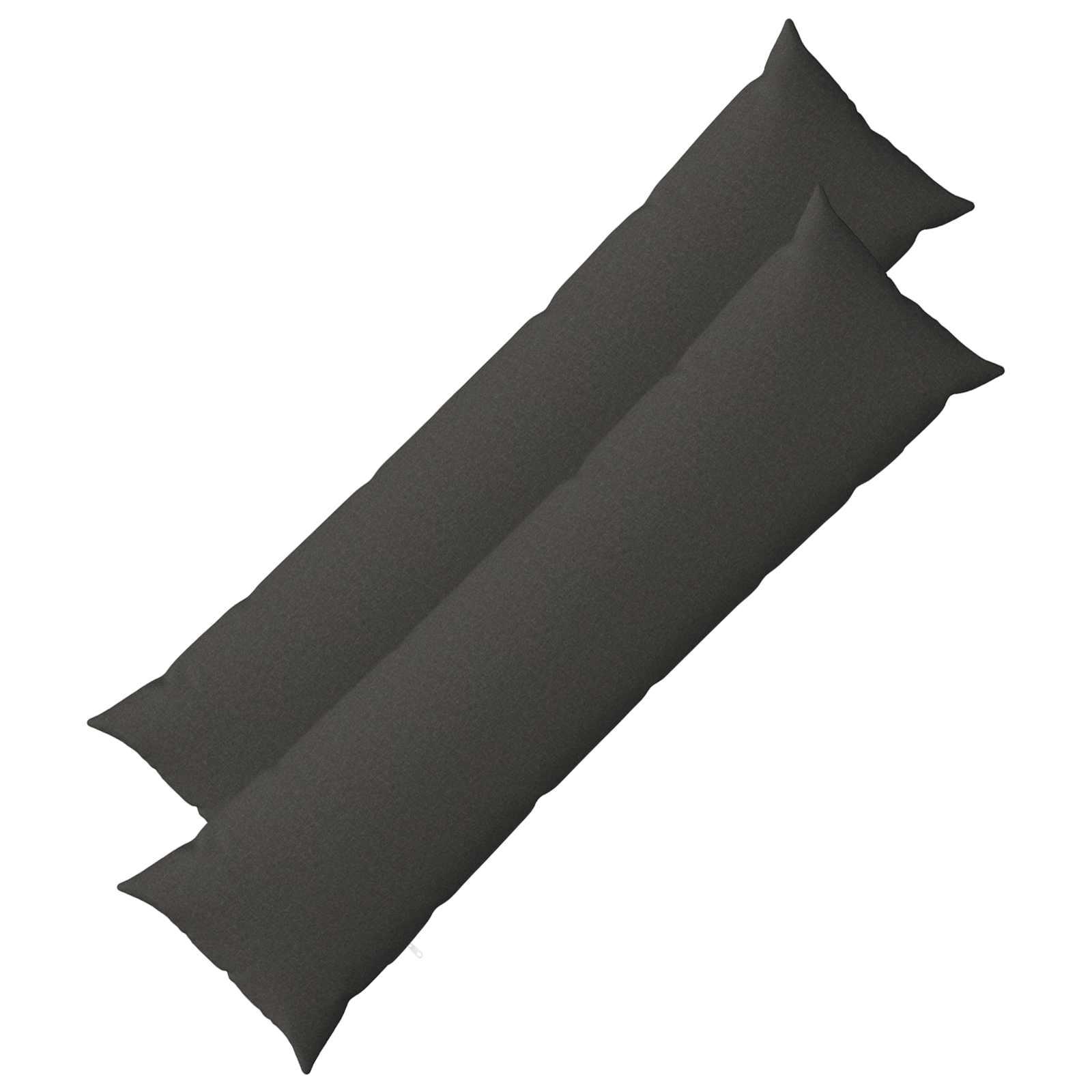 Pudebetræk HEERLEN 2 stk. - mørkegrå 40 x 145 cm