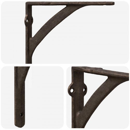 Hyldebeslag 12 stk. antik brun 10 x 10 x 3 cm