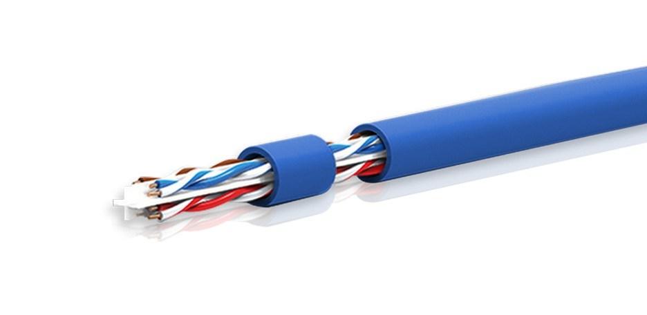 INCA Patchkabel ICAT6-305M AWG23 Cat6 UTP Blau 305m (Box) retail