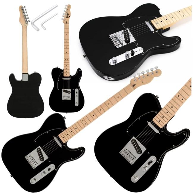 V-tone ETL39 BK 4/4 Telecaster elguitar - sort