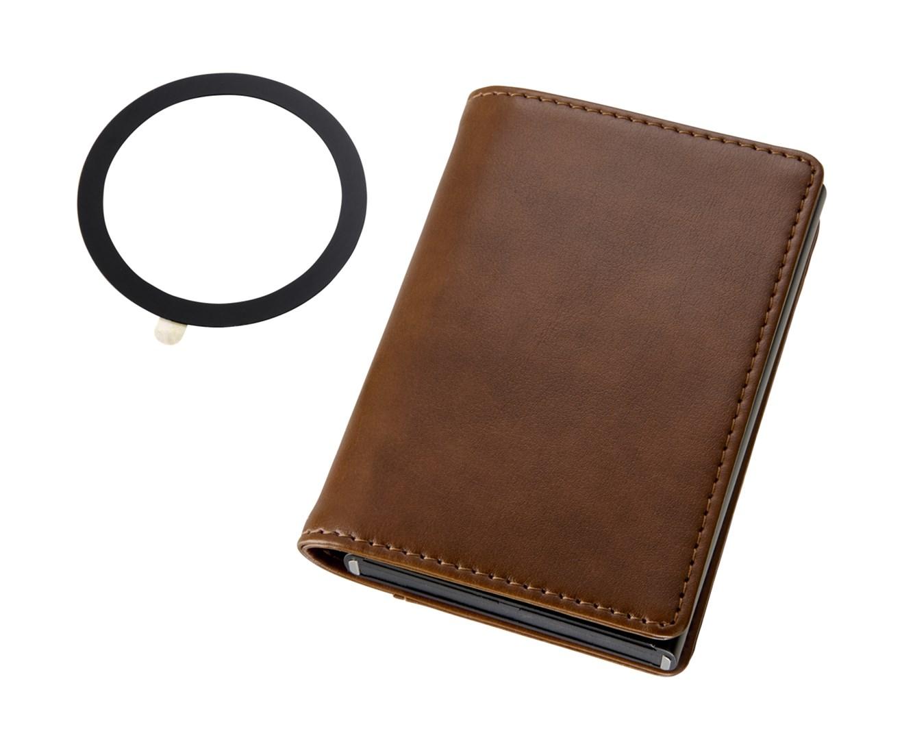 WAL45/BR wallet i sort/bronze - kompakt kortholder og pung