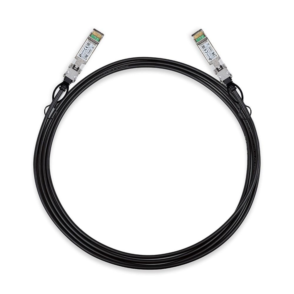 TP-Link TL-SM5220-3M V1 - 10GBase-kabel til direkte påsætning - SFP+ (han) til SFP+ (han) - 3 m - dobbelt-axial - passivt