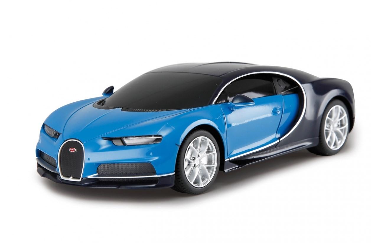 Jamara Bugatti Chiron fjernstyret bil 1:24 med elmotor - blå