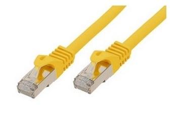BASIC-S netværkskabel gul 30 m Cat7 S/FTP med RJ-45 han til han og guldbelagte kontakter