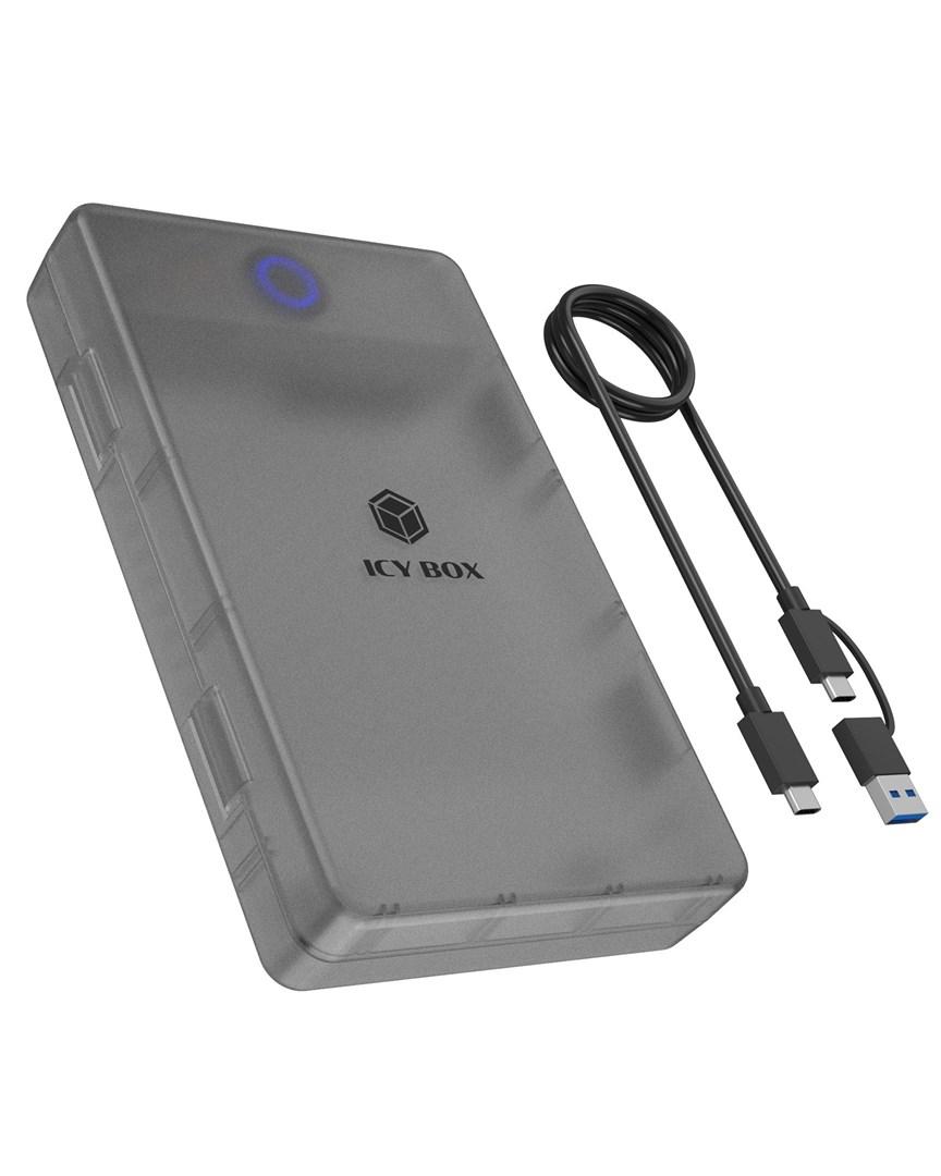 Eksternt kabinet ICY BOX Spade Base 388 til 2,5/3,5" SATA SSD/HDD