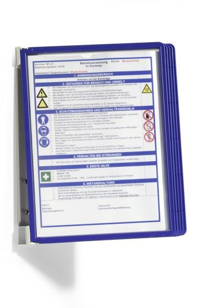 DURABLE 5551-07 dokumentdisplay-karrusel A4 stående - blå