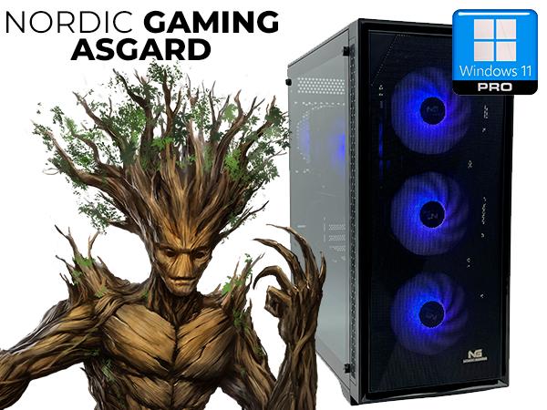 Nordic Gaming Asgard Yggdrasil V8 gaming-PC med i5-12400F, 16 GB DDR5, RTX 5060, 1 TB SSD