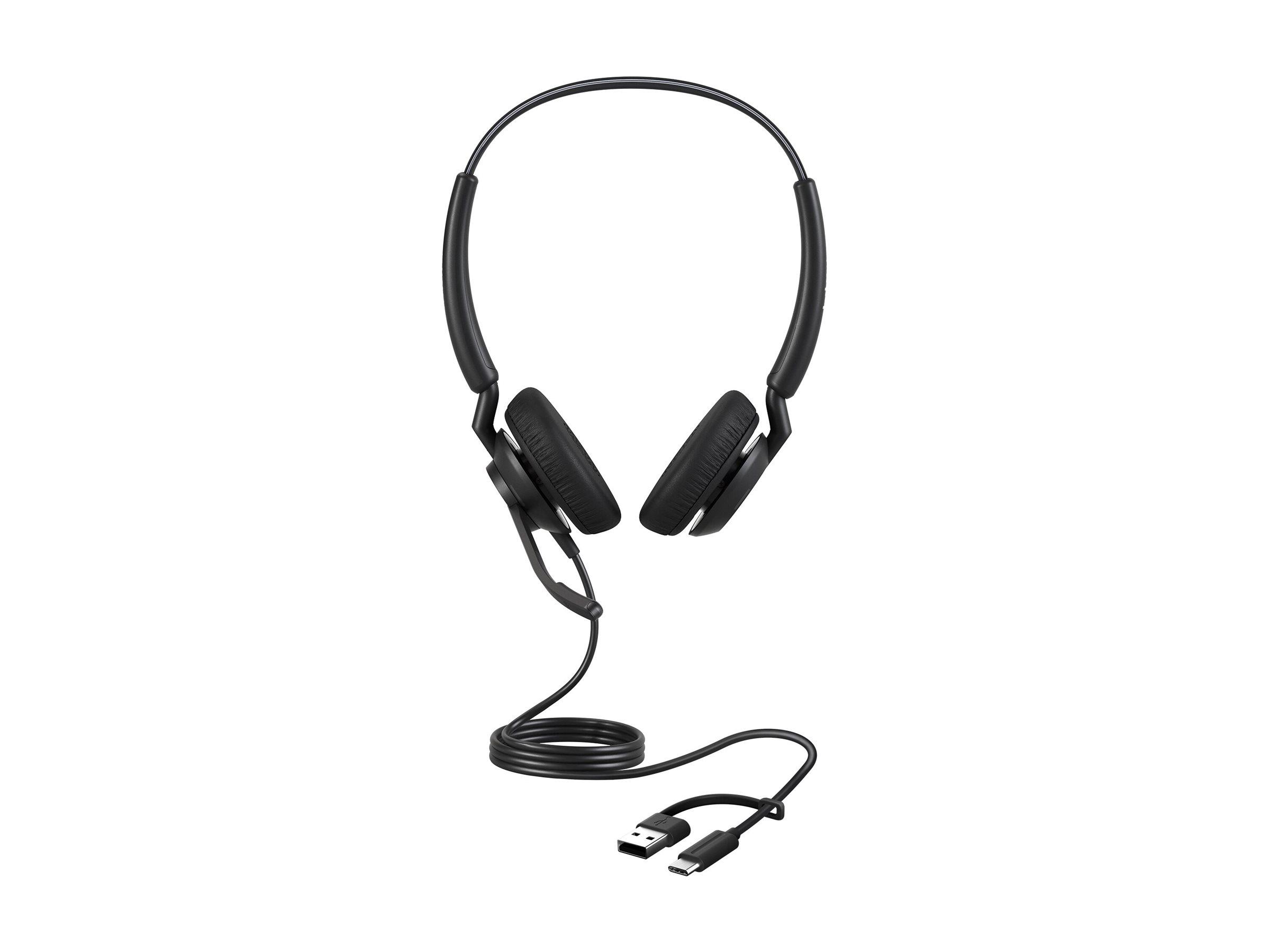 Jabra Engage 40 USB-C/A UC Stereo headset med bøjlemikrofon til kontor og callcenter