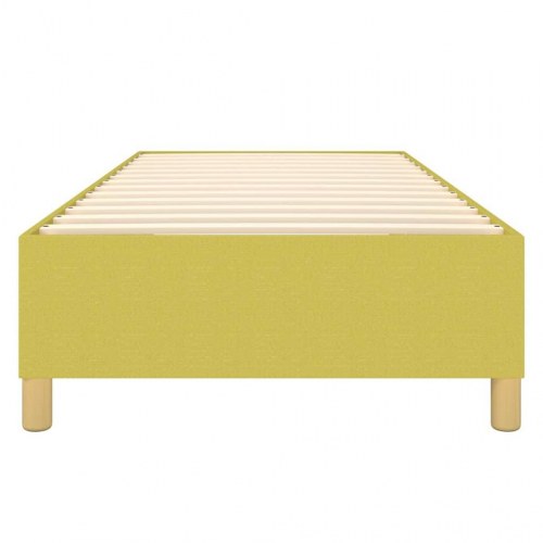 Boxspring sengeramme i stof 90 x 190 cm - grøn