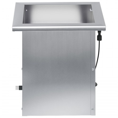 Plantekasse med LED 2 stk. - sølv 30 x 30 x 30 cm