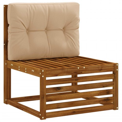 Palle rygpude VIANEN - sandfarvet 70 x 40 x 12 cm