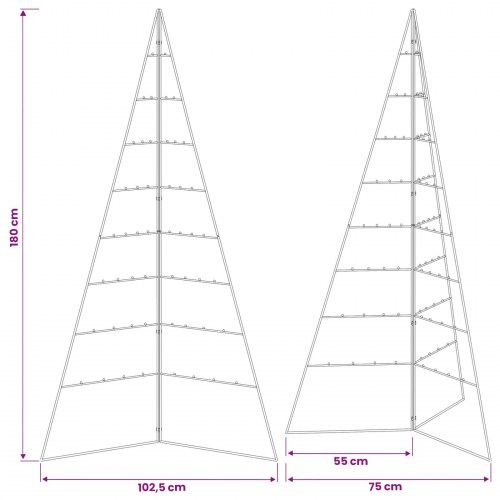 Metaljuletræ KUOPIO 180 cm - hvid