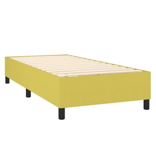 Boxspring sengeramme 90 x 190 cm stof - grøn