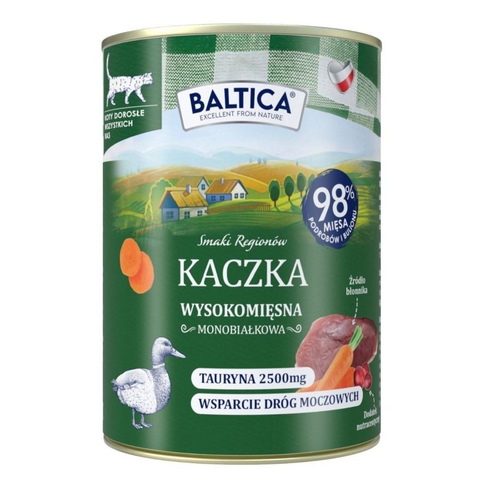 BALTICA Smaki Regionów Duck Mono vådfoder til voksne katte - kornfrit fuldfoder, 400 g