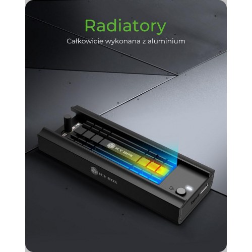 M.2 SSD-kabinet ICY BOX IB-180MC-C31 - sort